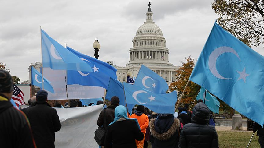 Uygur Türkleri Washington protestosu