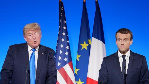 Macron ve Trump Kudüs&#039;ü tartıştı
