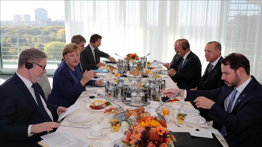 Erdoğan Merkel çalışma kahvaltısı