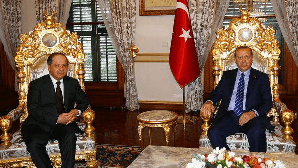 Barzani Erdoğan&#039;la buluştu