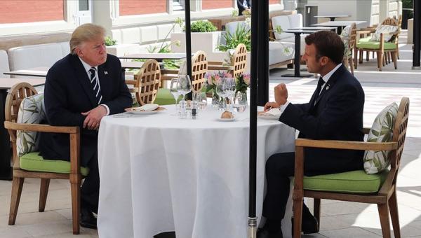 Macron ve Trump bir arada